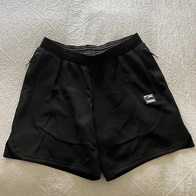 $25 • Buy PUMA Mens Size X-LARGE Black Sports Casual Side Pockets Drawstring Shorts