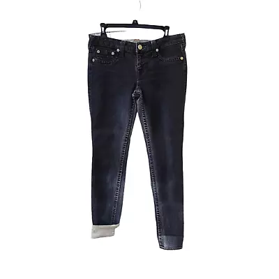 True Religion Halle Skinny Jeans Women's Size 31 Low Rise Can Wear Cuffed • $24.99