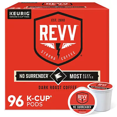 REVV NO SURRENDER Coffee Keurig K-Cup Pod Dark Roast 96 Count • $49.99