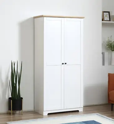 Wooden Storage Cupboard Large Kitchen Pantry Room Larder Unit Door Shelf Cabinet • £197.70