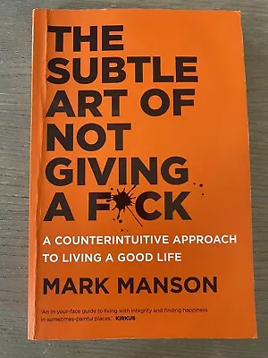 $17.95 • Buy The Subtle Art Of Not Giving A F@ck By Mark Manson (Paperback, 2017)