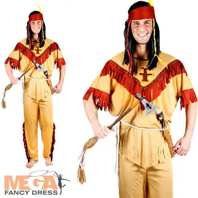 £13.99 • Buy Native American Indian Mens Fancy Dress Wild Western Adults Book Day Costume 