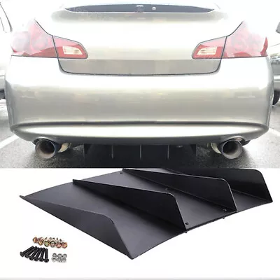 For Infiniti G37 G35 Sedan Rear Bumper Spoiler Diffuser Shark 4-Fin Splitter Lip • $52.81