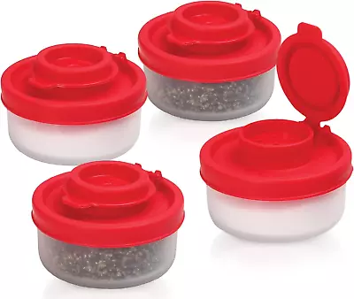 Salt And Pepper Shakers Moisture Proof Set Of 4 Small Mini Salt Shaker To Go Cam • $14.72