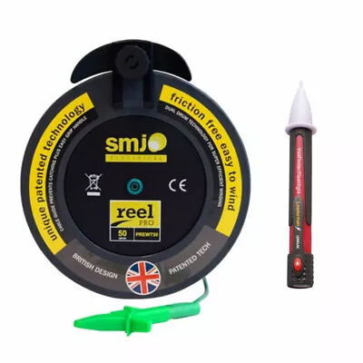 50mt Metre R2 Earth Test Extension Wander Lead Reel + Leaderman Voltstick LDM1AC • £59.50