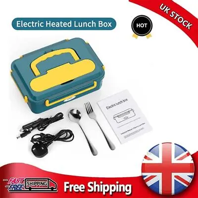 Electric Heated Lunch Box 3-in-1 Portable Warmer Food For Car Truck Work UK • £19.90