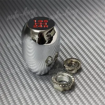 Chrome Aluminum Manual Mt Type-r 5-speed Gear Shifter Shift Knob Universal • $8.35