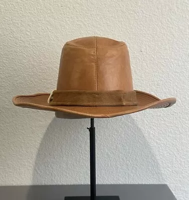 VINTAGE Resistol Self Conforming Cowboy Hat Brown Adult Size 7 1/4 Mens • $149.99
