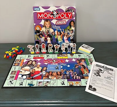 Monopoly Junior Disney Channel Edition Board Game COMPLETE Hannah Montana • $17.95