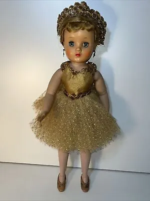 1950s Madame Alexander Elise Ballerina 15” Hard Plastic & Vinyl Doll • $250