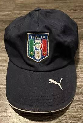 Puma Team Italy Snapback Hat Dad Cap Blue • $15