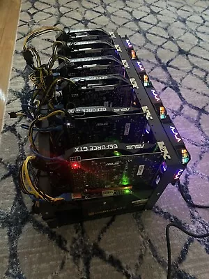 Cryptocurrency Mining Rig-6x Low To Mid Power GPU-Extremely Quiet -GPU NOT INCL • $850