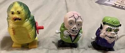 (3) Vintage RAMP WALKERS ** Creature Frankenstein SKULL ** Wind-Up Figures • $19.99