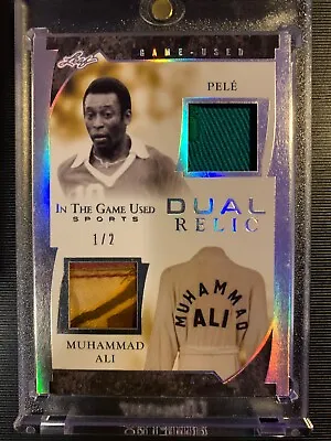 Muhammad Ali & Pele 2022 Leaf In The Game Used Dual Patch Relic #1/2 Ssp #17 • $629.99