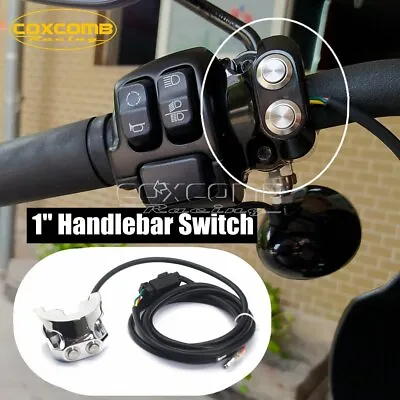 $42.31 • Buy 1'' Motorcycle Handlebar Air Suspension Switch Control Kit For Harley Dyna V-Rod