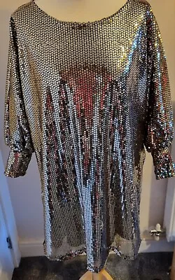 Ladies Good Sequin Top Size 14-18 By Layers Paris. • £24.99