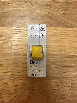 WYLEX B20Amp Type 2 3871 Breaker MCB Very Rare Old Style Plug-in MCB Fuse Switch • £19.99