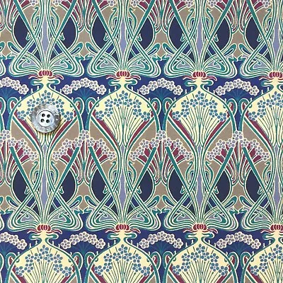 Liberty Tana Lawn™ Fabric *Ianthe* ~ 42cm Wide X 48cm Long - Blue Violet Sand • £8.50