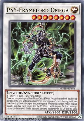 MGED-EN076 PSY-Framelord Omega Rare UNL Edition Mint YuGiOh Card • £1.38