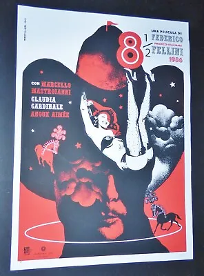 8 1/2  Signed Cuban Screen-print Poster For FELLINI Movie + Art Festival In CUBA • $489