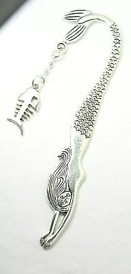 Mermaid Bookmark Pewter Reading Gift Ocean Lead Free Large Book Marker 5  • $3.99