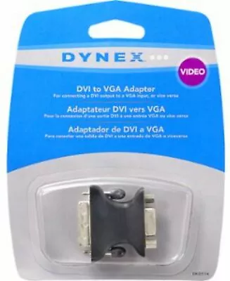 NEW Dynex DVI-A Male To VGA 15-pin Female Video Adapter DX-D1114 Convert Monitor • $4.70