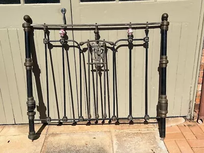 Vintage  Vono  Iron Bed Head And Foot Panels - Garden Ornament • $195