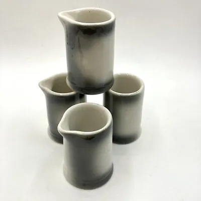 Sterling Vitrified China Lot Of 4 Individual Gray Ombré Creamers  • $18.95