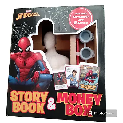 Spiderman Story Book And Money Box Marvel • £9.50