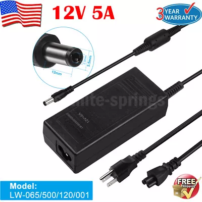 12V 5A 5 Amp 60W AC DC Power Supply Adapter Transformer 5050 3528 LED Strip CCTV • $9.99