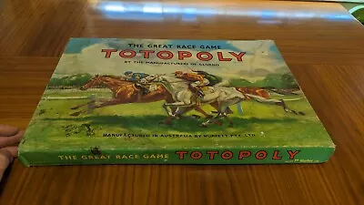 Totopoly Great Racing Vintage  Board Game Contents Listed In Photos M • $89