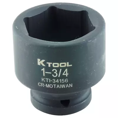 K-Tool 34156 1-3/4 X 3/4  Drive 12pt Fractional SAE Short Impact Socket • $20.78