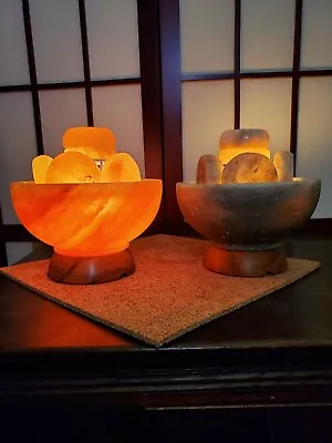 HIMALAYAN MASSAGE SALT STONES + SALT BOWL For The Professional Massage Therapist • $299