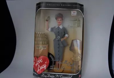 VINTAGE I Love Lucy Barbie Doll  Lucy Does A TV Commercial  1997 Mattel  • $7