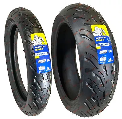 Michelin Road 6 190/55ZR17 120/70ZR17 Front Rear Motorcycle Tires Set • $498.98