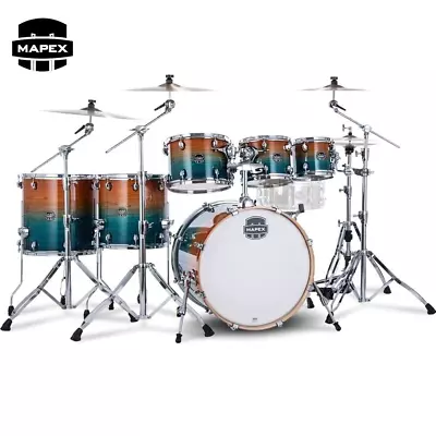 Mapex Armory Series Limited Edition 7 Piece Shell Pack Garnet Ocean • $1399.99