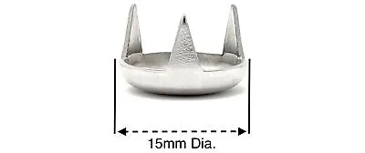 New Metal 15mm Nail On Glides 3 Prong Chair Feet FOR Furniture Sofa Chair T9 • £4.49