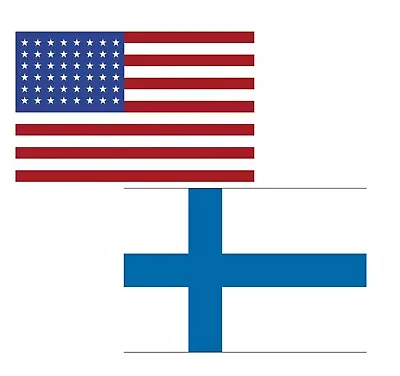 3'x5' Polyester USA & Finland  Flag Set; One Flag For Each Country • $19.95