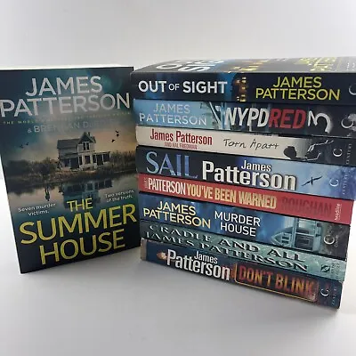 $47.50 • Buy James Patterson Bundle Paperback Book X 9 Mystery Crime Thriller Lot Bulk Mixed
