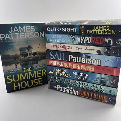 $47.50 • Buy James Patterson Bundle Paperback Book X 9 Mystery Crime Thriller Lot Bulk Mixed
