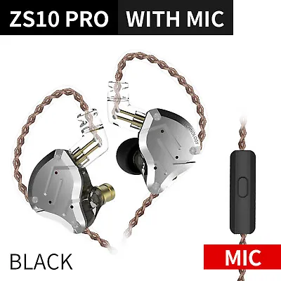 ZS10 Pro 3.5mm Wired In-ear Headphones 1DD+4BA    O0P9 • $67.63