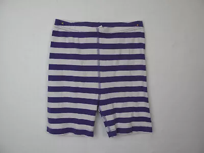 Hanna Andersson Girls  US 10 White Purple  Stripe Short  Pajamas • $5