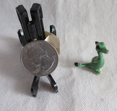 $13 • Buy Vintage Hagen Renaker Baby Dragon Green And Black # A 311 - Second Version