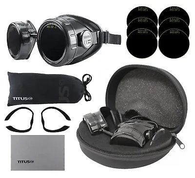 TITUS Welding Goggles Full Kit Storage Case Industrial Steampunk Style Arc Weld • $11.99