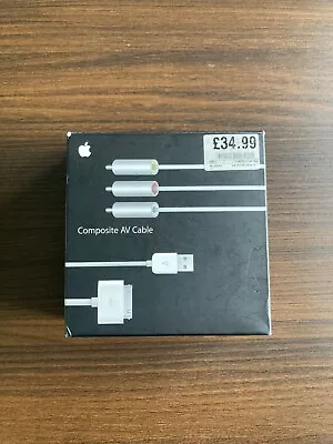 Apple Composite AV Cable IPhone 2G 3G 3GS 4 4S  30 Pin IPod - Boxed And Original • £20