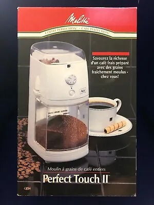 Melitta Perfect Touch II - Model CG-4:Coffee Mill - White: New Old Stock • $50