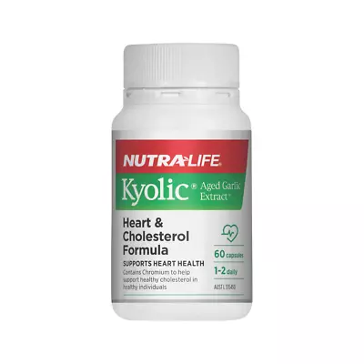NutraLife Kyolic (Aged Garlic Extract) Heart & Cholesterol Formula 60c • $45.95