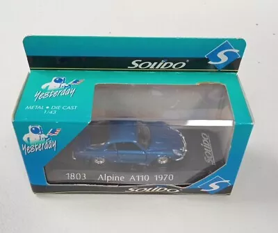 Solido 1/43 Scale Diecast 1970 Alpine A110 Blue • $32.99