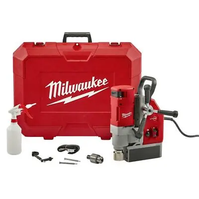 Milwaukee Electromagnetic Drill Kit Magnetic Base Tool Free 13 Amp 1-5/8 Inch • $1348.95