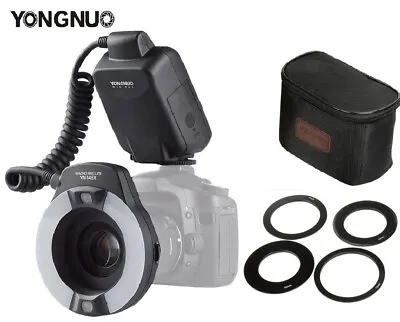 YONGNUO YN-14EX TTL Macro Ring LED Flash Light + Adapter Rings For Canon • $179.99
